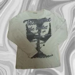 グラフィックプリント 長袖Tシャツ