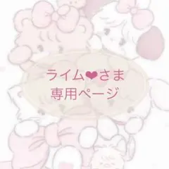 ライム❤︎さま 専用ページ