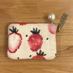 FEILER フェイラー　ストロベリードット　ポーチ　いちご