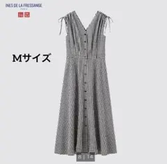 【UNIQLO】イネスコラボ ユニクロ ギンガムチェックワンピース Mサイズ