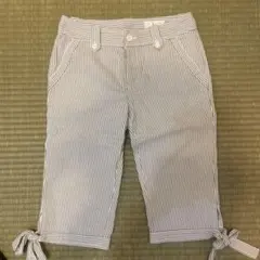 KUMIKYOKU ストライプ クロップドパンツ　春シーズンのサムネイル