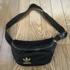 adidas Originals ウエストポーチ 黒 ボディバッグ ナイロン