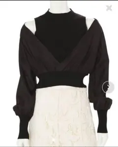 【お値下中】異素材ドッキングニット マーキュリーデュオ