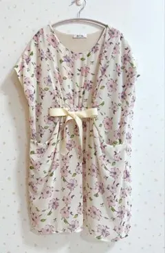 Rew de Rew花柄リボン付きワンピース 38