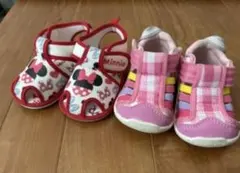 ミニーマウスサンダルとイフミーウォーターシューズ