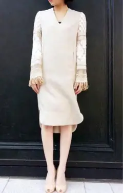 あーこ様専用 mame Cut Jacquard Sleeve I-Line