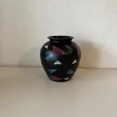 青い花柄の陶器製花瓶とgvh36 - メルカリ