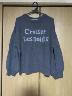 CO.L.Z.A. グレー ニットセーター L