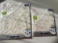 MIKIHOUSE ベビー肌着 2枚セット 動物柄
