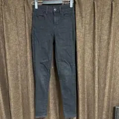 アメリカンイーグル ブラック スキニーデニム ハイウエスト