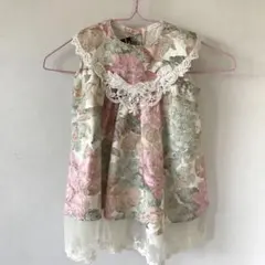 キッズドレス２歳HONEYBEE花柄ノースリーブドレス 24MOS