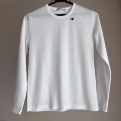 Champion チャンピオン 長袖Tシャツ ロンT 白 ロゴ メンズ S