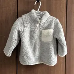 美品　SIMPLEFREE フリースジャケット サイズ90 グレー