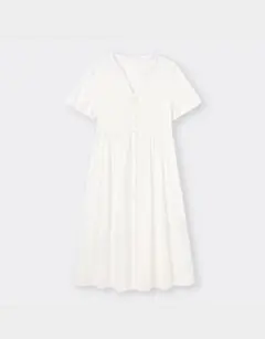 GU コットンレースワンピース　M 白