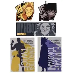 ヒロアカ　一番くじ〜突入〜　タオル、ラバーチャーム、ファイルセット　計5点セット