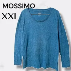MOSSIMO モッシモ 長袖Tシャツ XXL 2XL 3L 無印 青 大きいのサムネイル