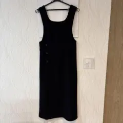 ジャンバースカート　黒色