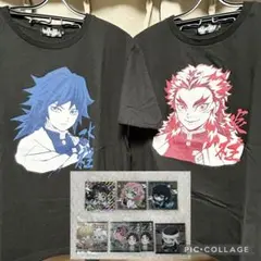 鬼滅の刃 バンダイ Tシャツ 冨岡義勇 煉獄杏寿郎 ウエハース レア カナヲ