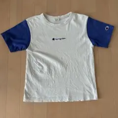 Champion Tシャツ 140cm ホワイト/ブルー