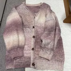 カスタネグラデーションニットカーディガン