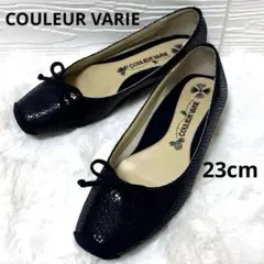 極美品❤️クロールバリエ　バレエシューズ スクエアトゥ ネイビー　23cm