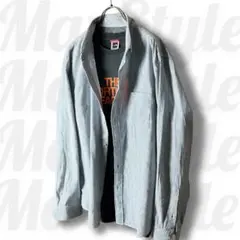 【ノースフェイス】シャツ　Tシャツ　コーデ　２点　セット　古着　ストライプ