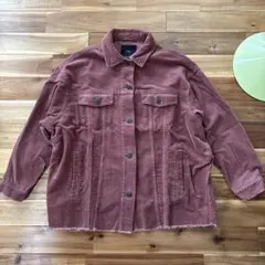 【美品】 ZARA コーデュロイ ジャケット ピンク M