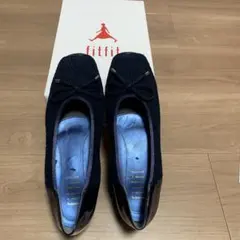 fitfit 撥水バレエパンプス　ネイビー　24センチのサムネイル