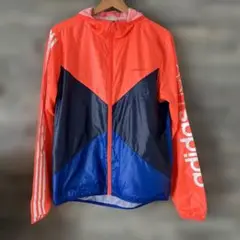 adidas ジャケット オレンジ/ネイビー/ブルー