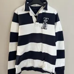 トミーヒルフィガー ストライプ ポロシャツ M