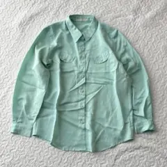 スロウ 長袖シャツ ライトグリーン S ポリエステル きれいめ 春のサムネイル