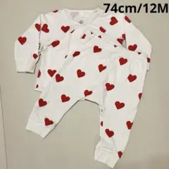 プチバトー ベビー長袖パジャマ3点セット 74cm 12Mのサムネイル