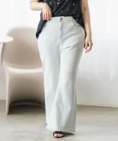 【24時間以内発送】 クレット　ストレッチデニムフレアパンツ