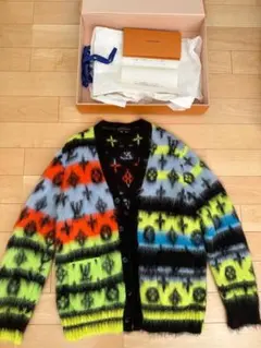 ルイヴィトン　モノグラムモヘアカーディガン　M 美品