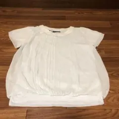 未使用　Tシャツ　水色　Mサイズ　オフィスカジュアル