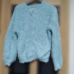 大きいサイズ薄いグリーンパールボタン可愛いエレガントカジュアルカーディガン