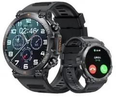 YOME スマートウォッチ ブラック K56Pro