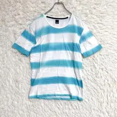 【ヒアーズストリート】 グラデーションボーダーTシャツ (L)コットン100%のサムネイル