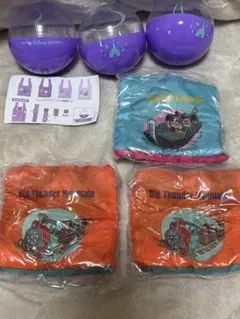 東京ディズニーリゾート　カプセルトイ　エコバッグ　3セット