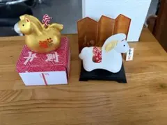 干支置物　未 干支未（ひつじ）置物 No201（金）田中彌オリジナル 陶磁製