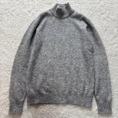 ロベルトコリーナ　アルパカ混ウール　ハイネックニット　　グレー