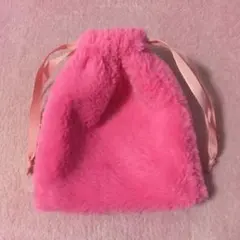 ★フェイクファー★巾着ポーチ★