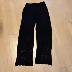 AMERICAN HOLIC ニットパンツ ブラック M 訳あり