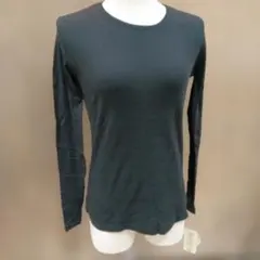 コットン長袖黒TシャツМ〜L2400定価