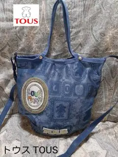 トウス TOUS 2way/メッシュ/斜め掛けショルダーバッグ