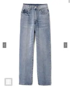 GRL ハイウエストストレートデニムパンツ[gm297] XS