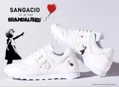 当選限定品　SANGACIO にゅ～ず バンクシー スニーカー　24.0cmのサムネイル