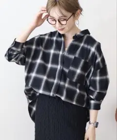 アメリカンホリック　チェックシャツ　M ゆったり　重ね着