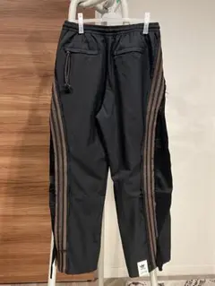 菅田将暉着用】Needles シンセティックレザー トラックパンツ M 黒 