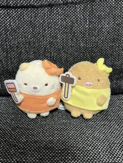 すみっコぐらし てのりぬいぐるみ マスコット ねこ＆とんかつ 一条工務店 限定品